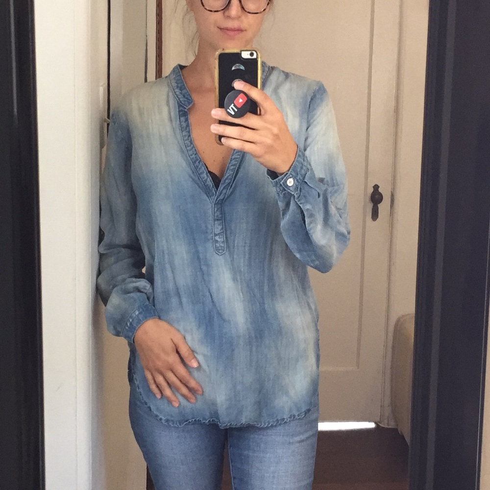 Bella Dahl Faded Denim Tunic
